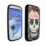 Wholesale Samsung Galaxy S3 Funky Skull Gummy Design Case (Funky Skull)